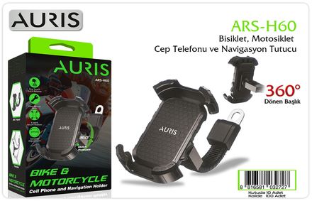 Auris H60 Motorsiklet Telefon Tutucu